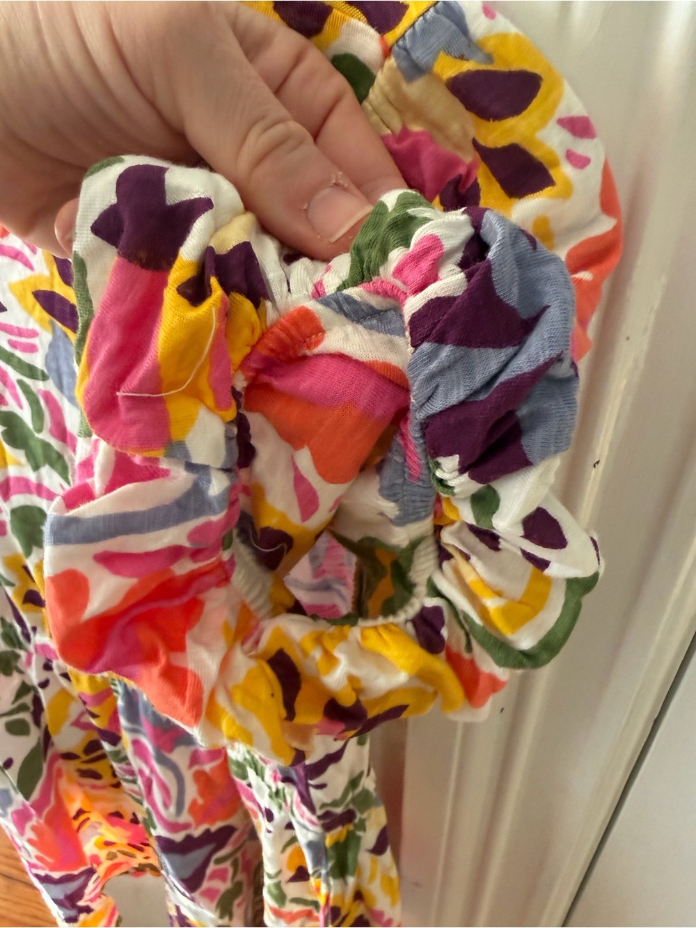 BNWT FATFACE Girls Floral Puff-Sleeve Summer Dress in Multi-Color pockets 10/11 - Picture 5 of 8